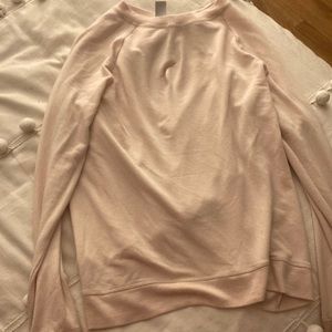 An Athleta long sleeve cotton shirt in the most GORGEOUS blush pink